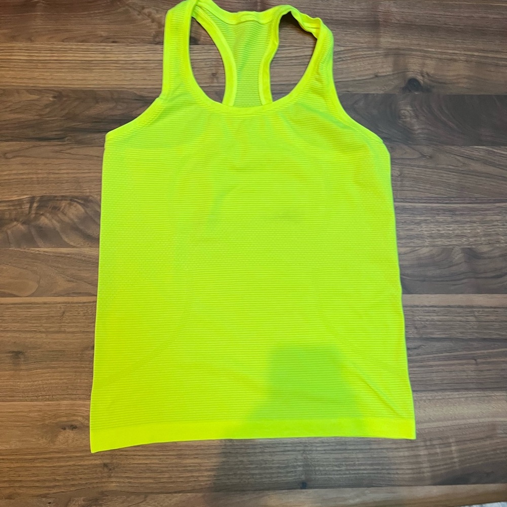 Neon Yellow Lululemon Swiftly Tech Tank Top